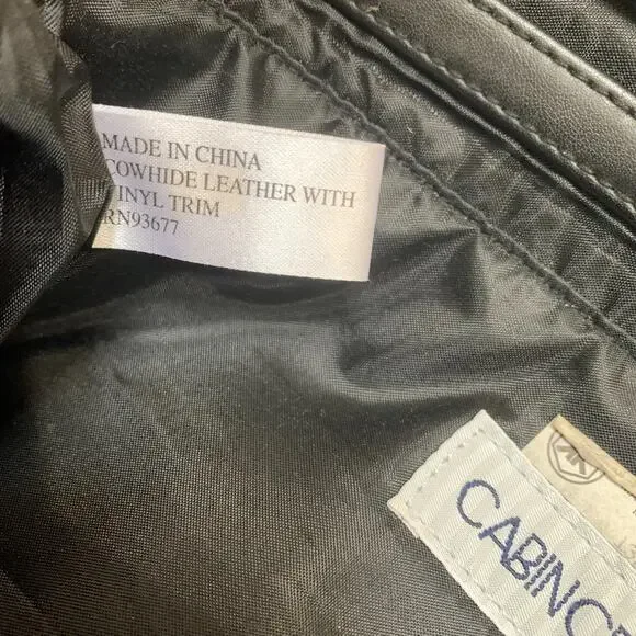 CABIN CREEK Soft Black Leather Vintage Flap Clutch Purse - Picture 13 of 15